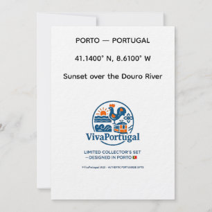 Douro Solnedgång Portugal Resa Konst Inbjudan – Po