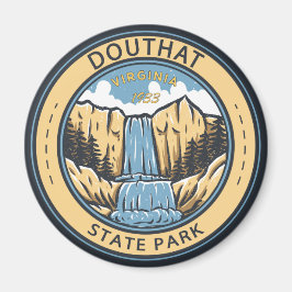 Douthat State Park Virginia Badge Magnet