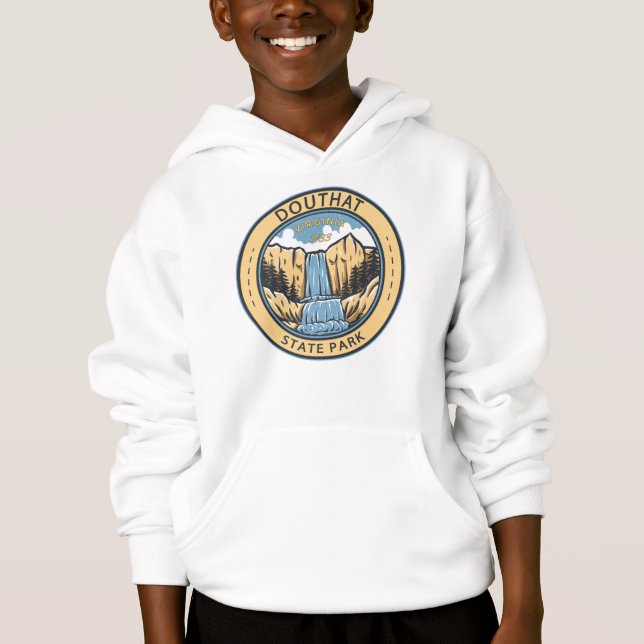 Douthat State Park Virginia Badge T Shirt (Framsida)