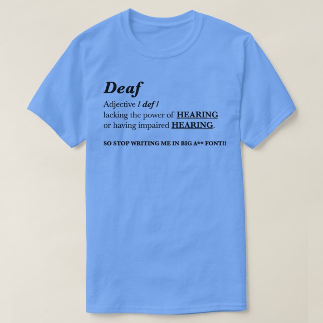 DÖV Adjektiv T Shirt (Design framsida)