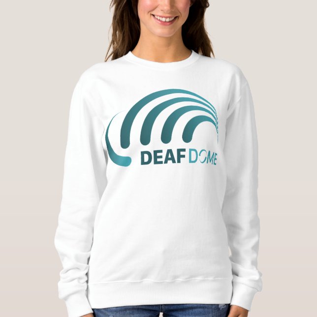 Döv Dome sweatshirt in teal T Shirt (Framsida)