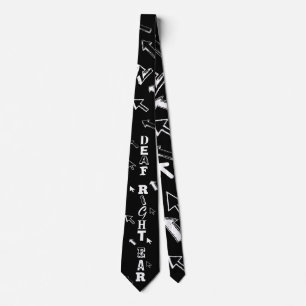 Döv höger hörselskadlighet Tie Slips