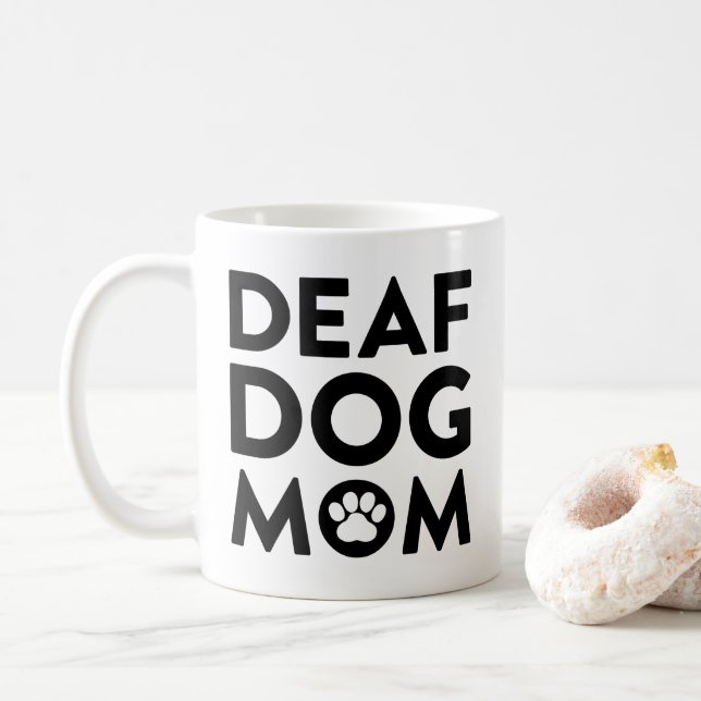 Döv Hund Mamma Kaffemugg (Med munk)