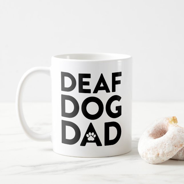 Döv Hund Pappa Kaffemugg (Med munk)