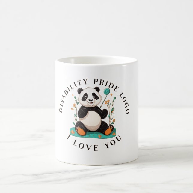 "Döv & inaktiverat Pride T-Shirt | Signera Languag Kaffemugg (Center)