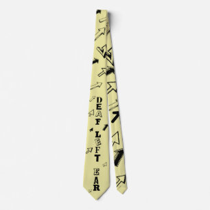 Döv lämnat hörselskador Tie Slips