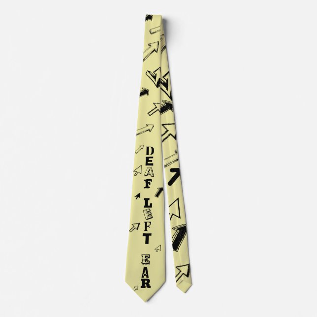 Döv lämnat hörselskador Tie Slips (Framsida)