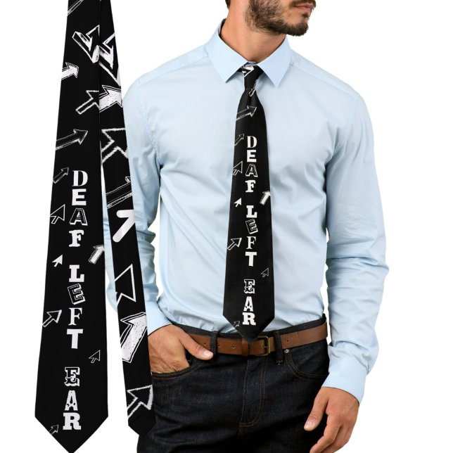 Döv lämnat hörselskador Tie Slips (Skapare uppladdad)