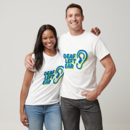 döv lämnat örtvit bakgrund t shirt