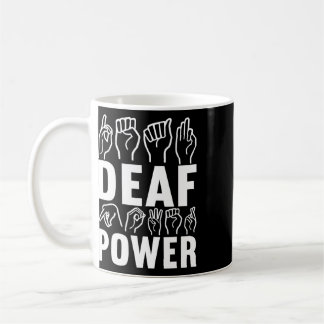 Döv medvetenhet Asl Teckenspråk Amerikanskt tecken Kaffemugg