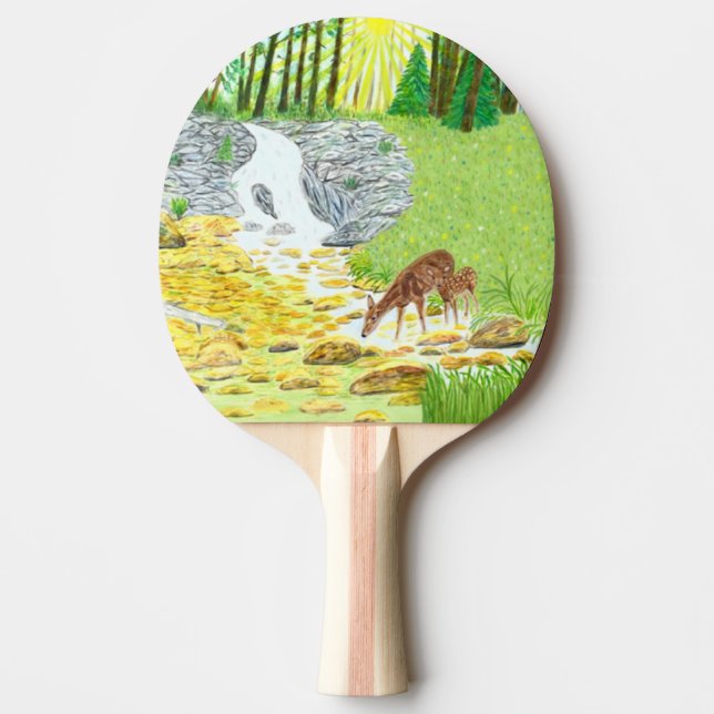 Dov och kalv pingisracket (Framsidan)