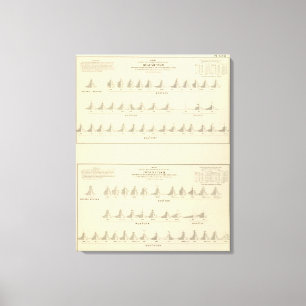 Döv och Mutism statistisk US-Lithograph Canvastryck