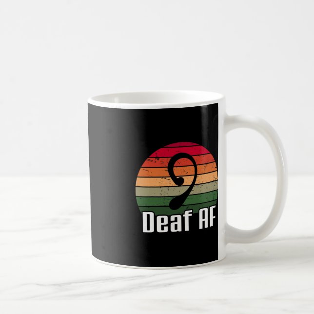 DÖV om medvetenhet om ASL-Döv AF-signeringsspråk Kaffemugg (Höger)