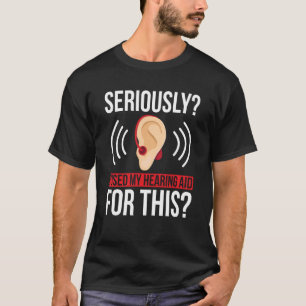 Döv Pride ASL Hand Gesture Hearing Aid Hand Sign T Shirt