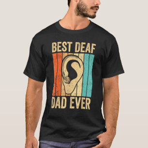 Döv Pride ASL Sign Language Bästa Dövet Pappa någo T Shirt