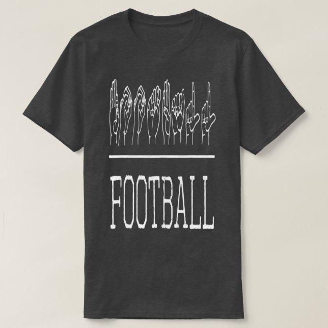 Döv Pride ASL-teckenspråksfotboll T Shirt (Design framsida)