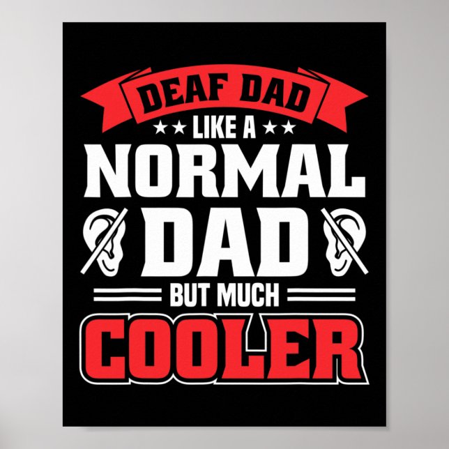 Döv Pride Medvetenhet om förlorad medvetenhet om D Poster (Framsidan)