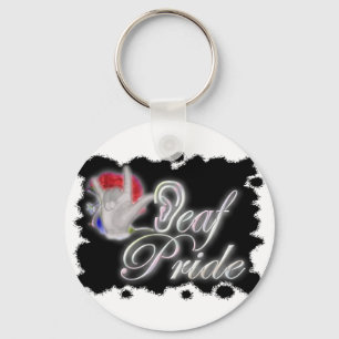 Döv pride nyckelring