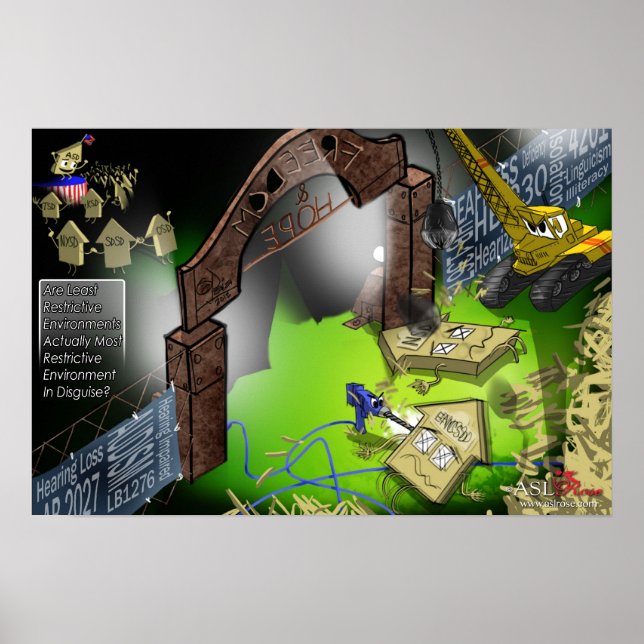 Döv Skolor Poster (Framsidan)