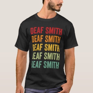 Döv Smith County Texas Rainbow Text Design T Shirt