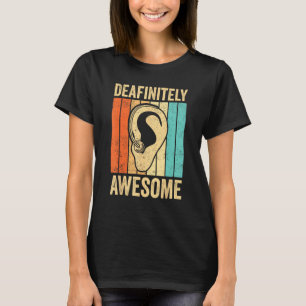 Döv stolthet medvetenhet ASL-teckenspråk Deafinite T Shirt