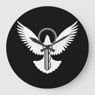 Dova med Nyckel Stor Klocka