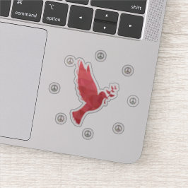 Dova och Fredstecken Klistermärken