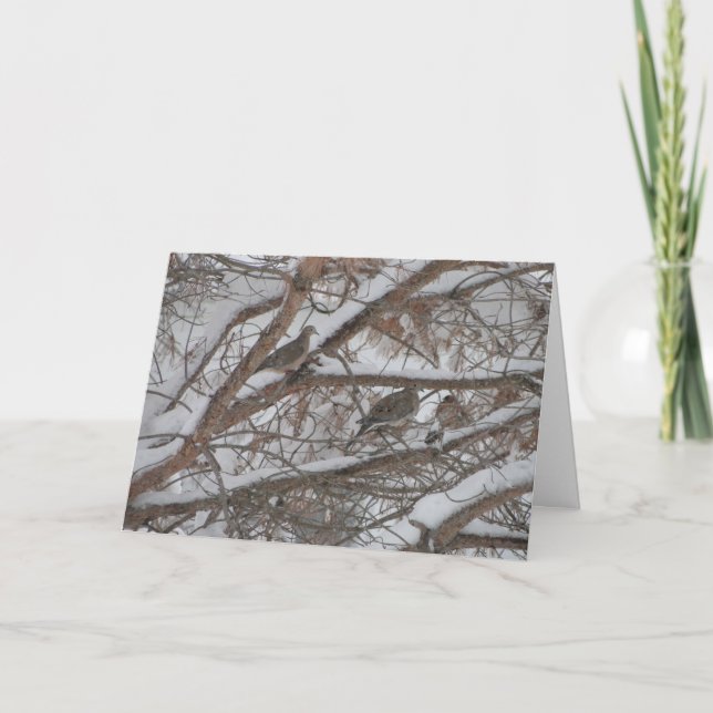 Dovar i Snowy Gräs Kort (Framsida)