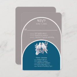 Dovar och Ringar Light Grått och Ocean Blue Arches