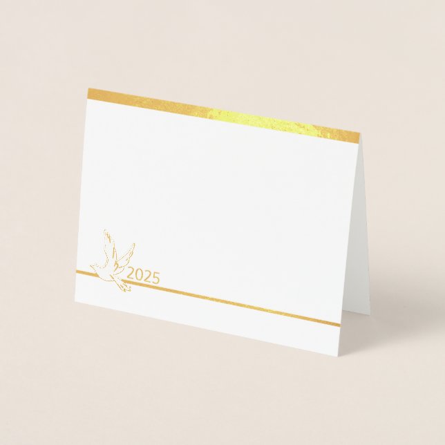 Dove Anpassningsbar Foil Note-kort Folierat Kort (Framsida)