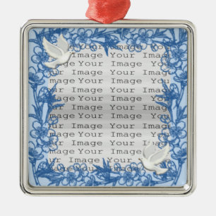 Dove Anpassningsbar Square Ornament
