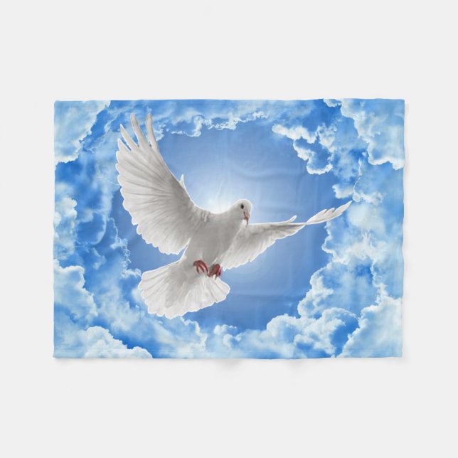 Dove Baby Blanket Fleecefilt (Framsidan (Horisontell))