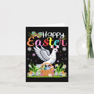 Dove Bird Glad påsk Egg Hunt Bunny Ear Dove Eas Kort