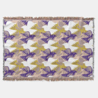 Dove Birds Mönster Tesselation Throw Blanket 4