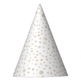 Dove Confetti Watercolor Dots Party Hat