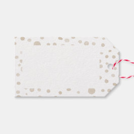 Dove Confetti Watercolor-prickar presenttagg Presentetikett