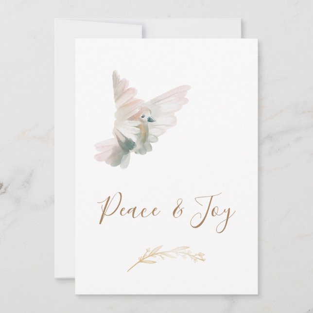 *~* Dove Corporate Business Joy Peace Helgdag Card (Framsida)