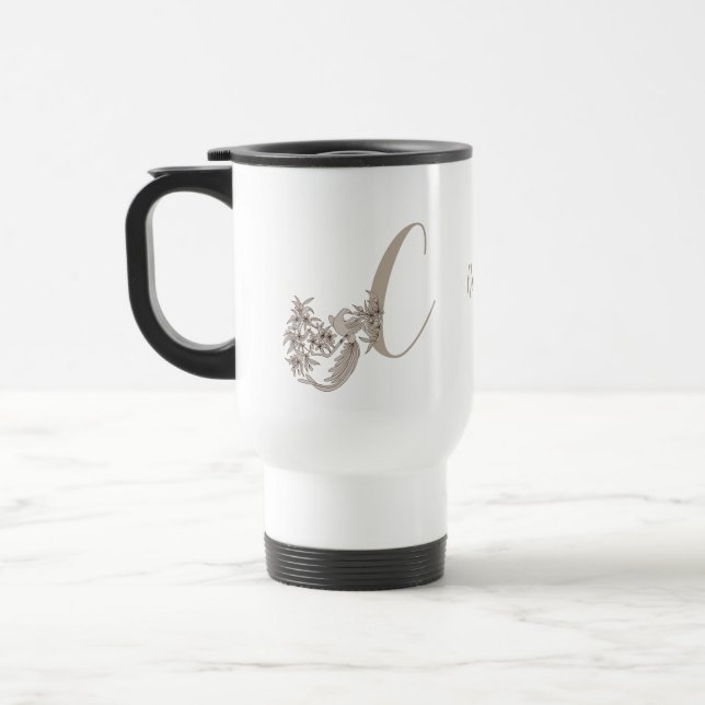 Dove Elegant Monogram Initial C Personlig Resemugg (Vänster)