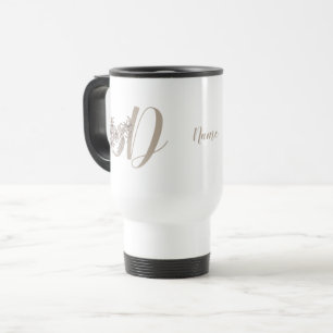 Dove Elegant Monogram Initial D Personlig Resemugg