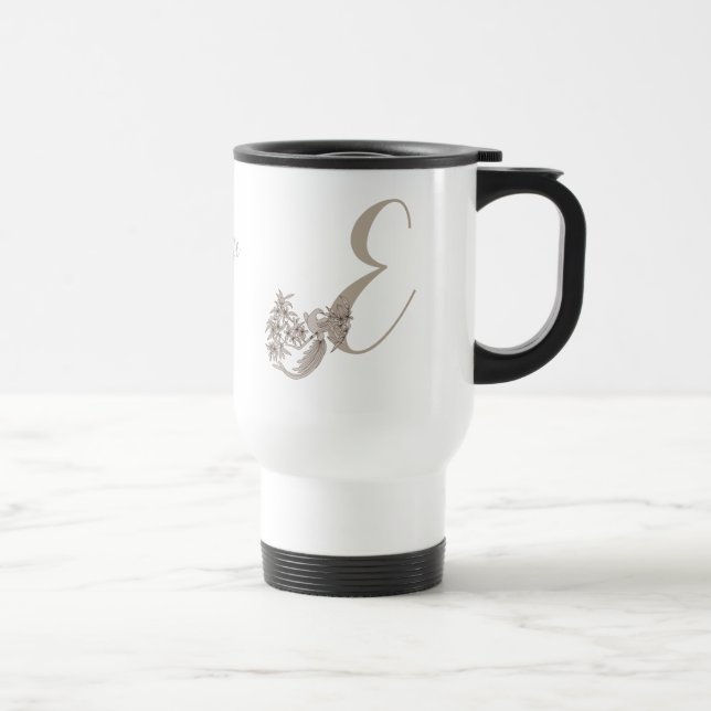 Dove Elegant Monogram Initial E Personlig Resemugg (Höger)