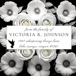 Dove Family Funeral Returadress Självfärgande Stämpel