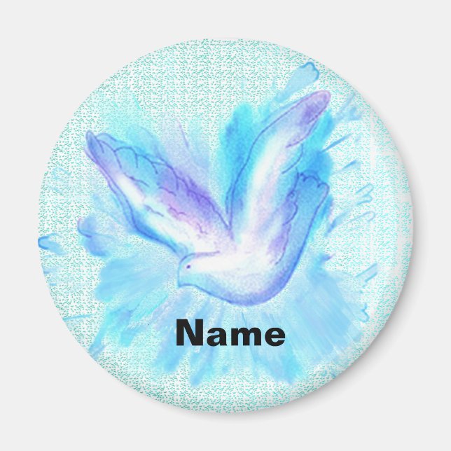 Dove Flies bröllop magnet (Framsidan)