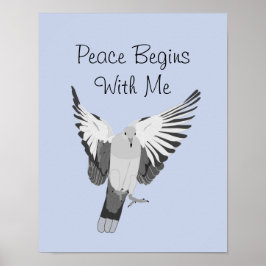 Dove - freden börjar med att jag skriver ut poster