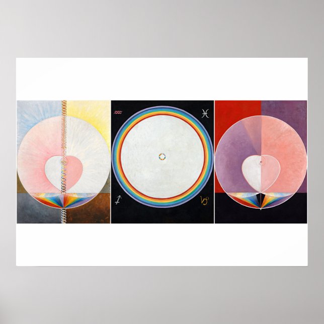 Dove, grupp IX av Hilma af Klint Poster (Framsidan)