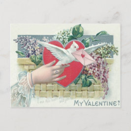 Dove Heart Glömmig Valentine Helg Vykort