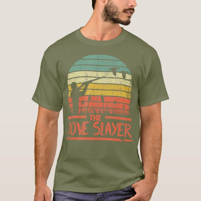 Dove Hunt Funny Retro Hunting Vintage T Shirt (Framsida)