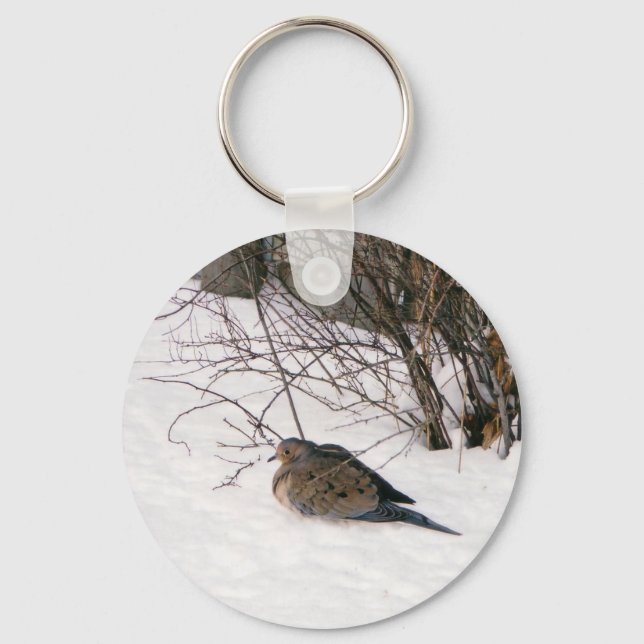 Dove i nyckelkedjan Snö Nyckelring (Framsida)