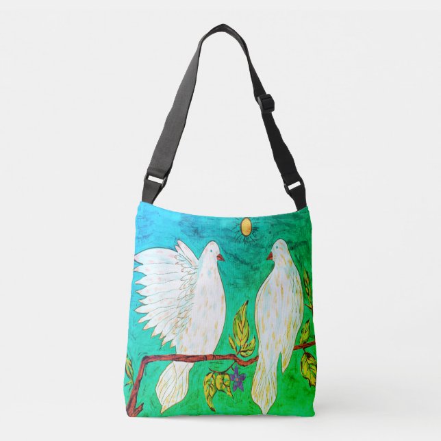 Dove Kärlek Crossbody Bag Axelväska (Framsida)