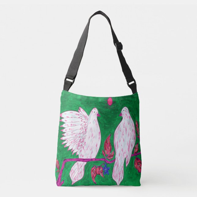 Dove Kärlek Crossbody Bag Axelväska (Framsida)