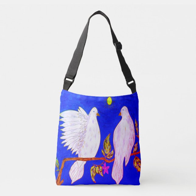 Dove Kärlek Crossbody Bag Axelväska (Framsida)